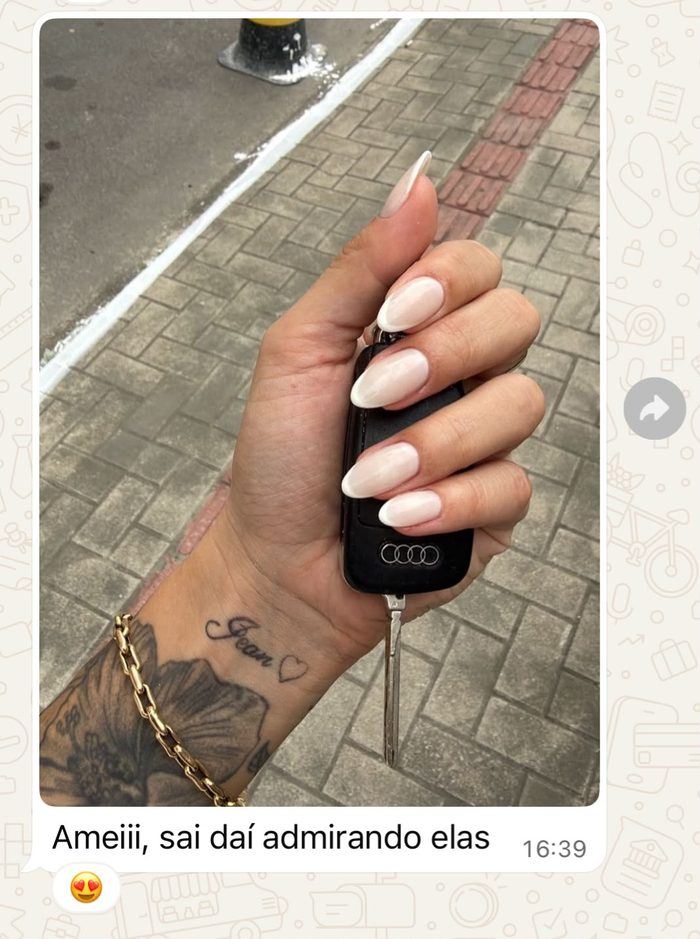 Mensagem de cliente satisfeita